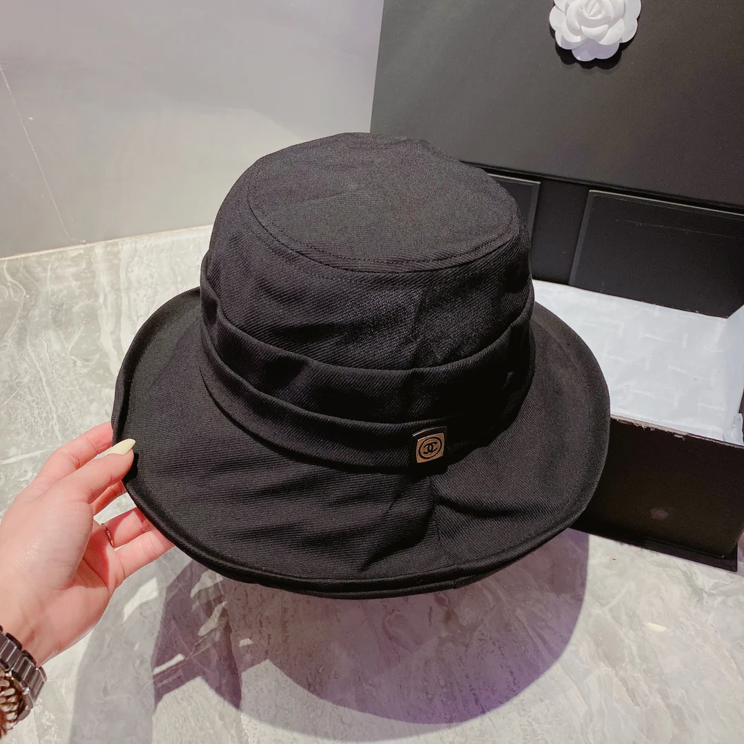 Chanel - Рыбацкая шляпа - Черная - 1