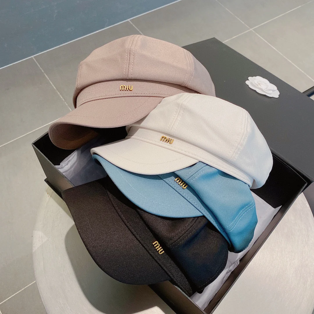 Miu Miu - Белый бейсбольный берет