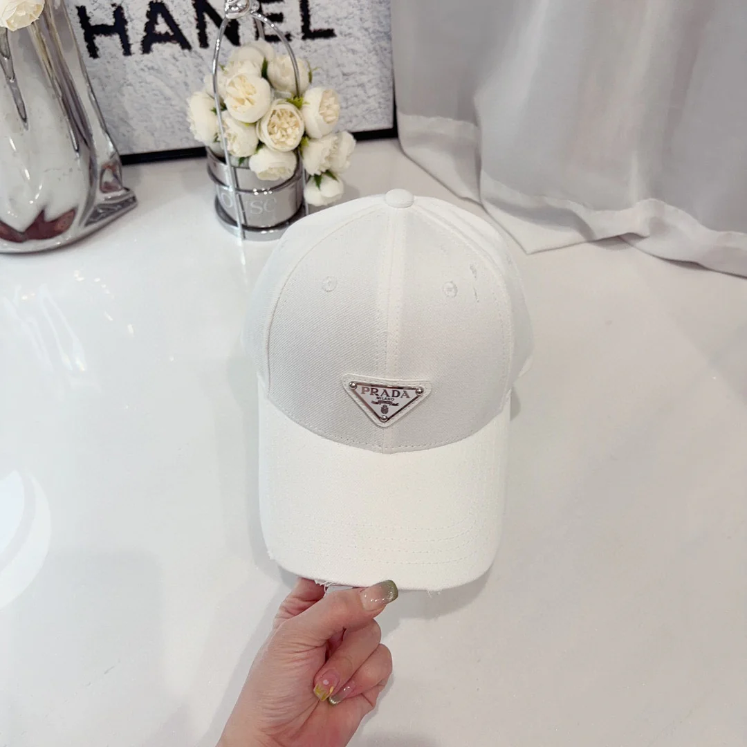Prada - Хлопковая кепка - Белая