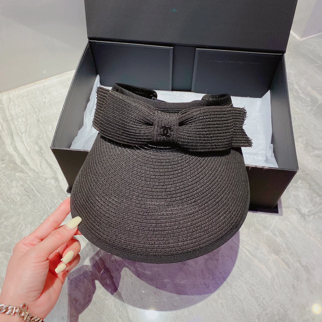 Солнцезащитная шляпа Chanel - Парик с открытым верхом - Черный - 2