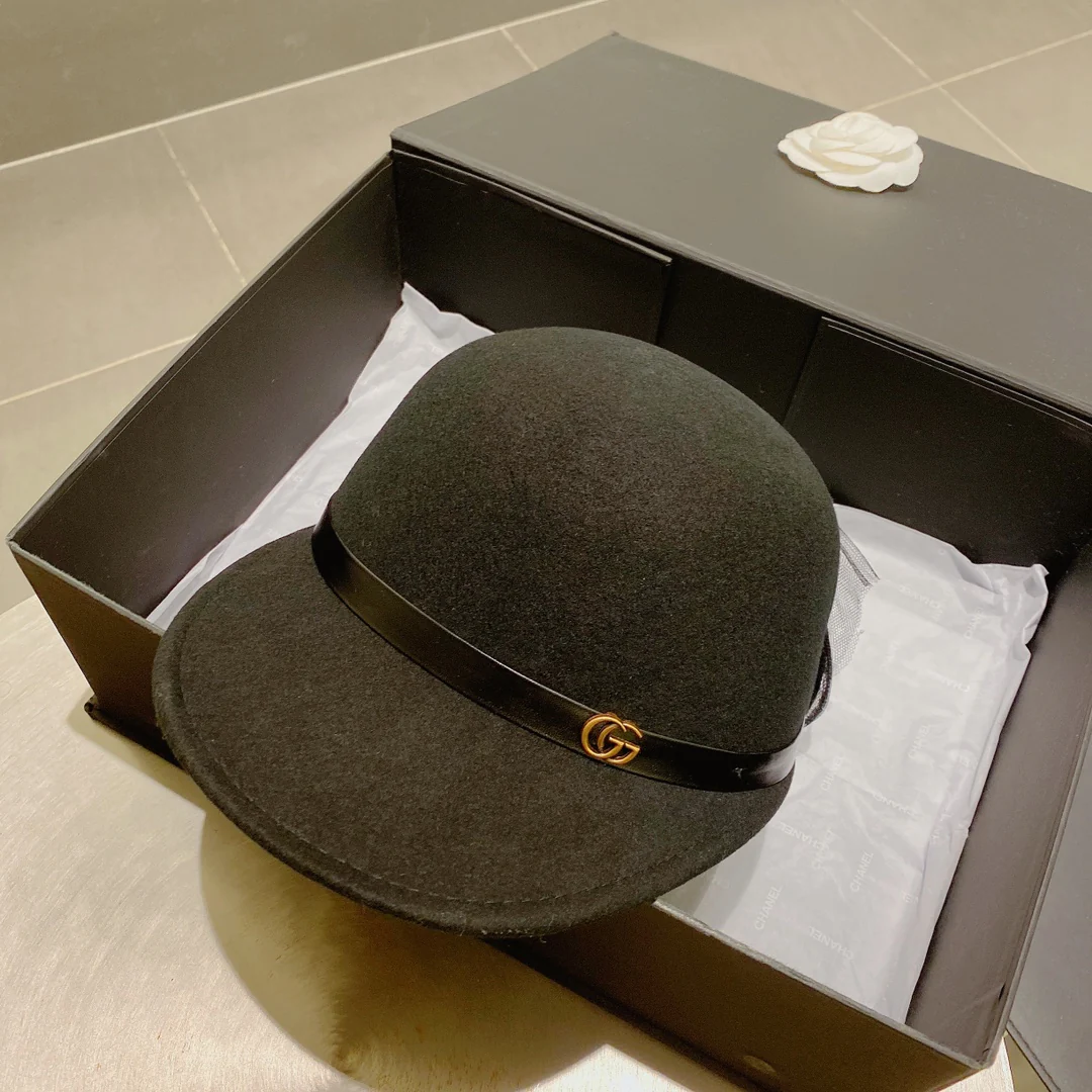 Gucci - Шерстяная бейсболка - Черная