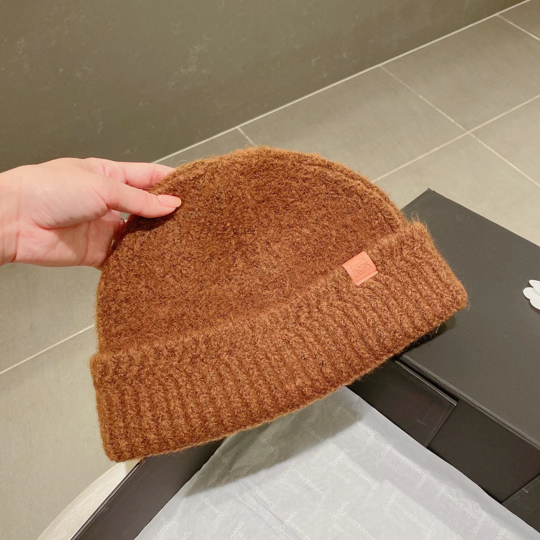 Вязаная шапка Lolwei - коричневая