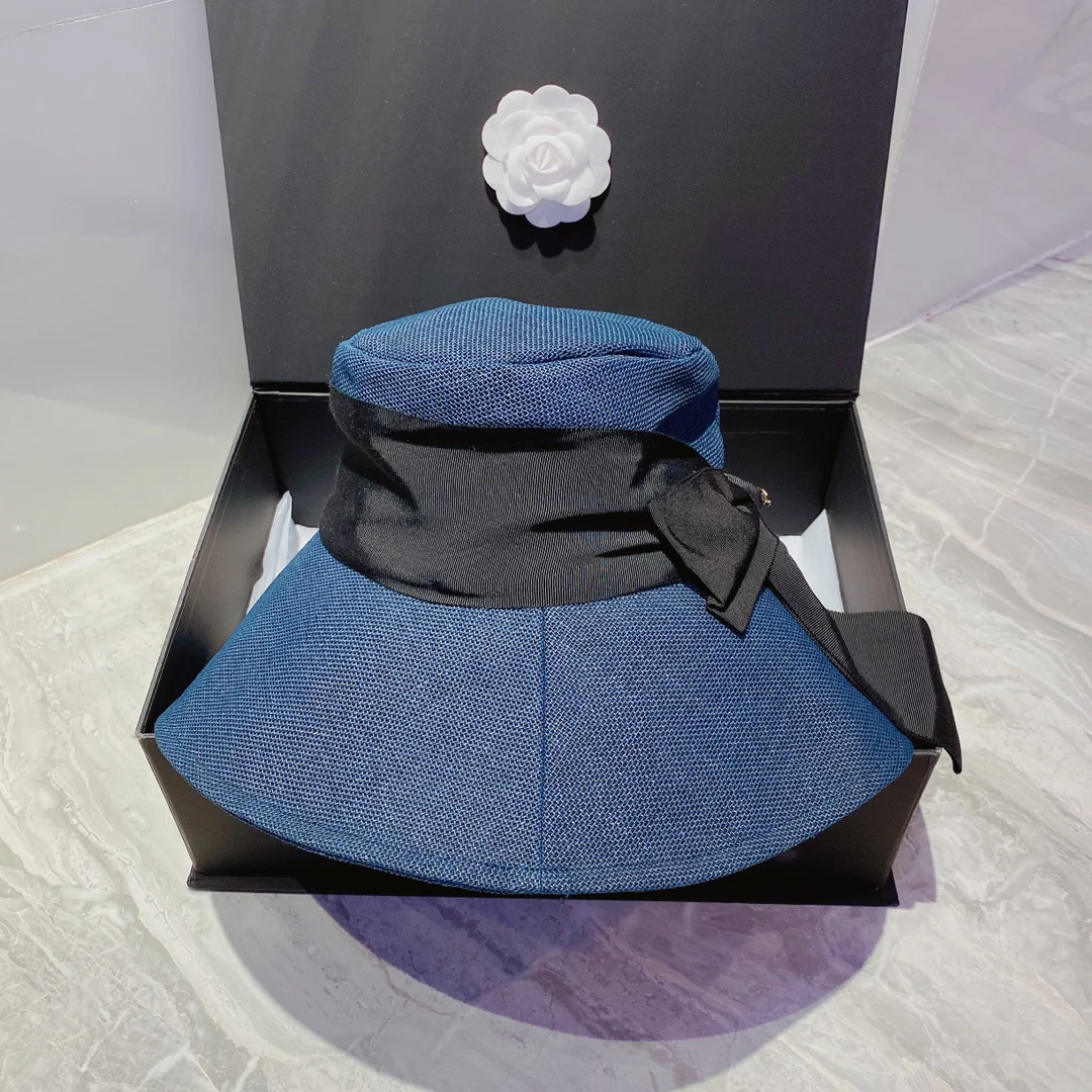 Chanel - Солнцезащитная шляпа - Солнцезащитный козырек - Синий