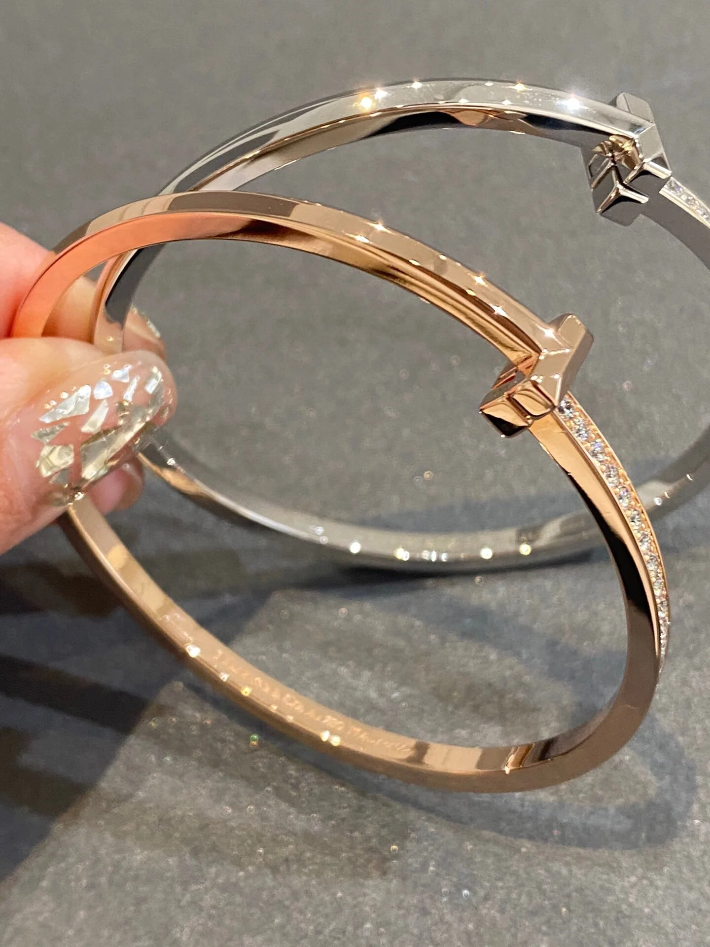 Браслет Tiffany 030T с бриллиантами, золото.