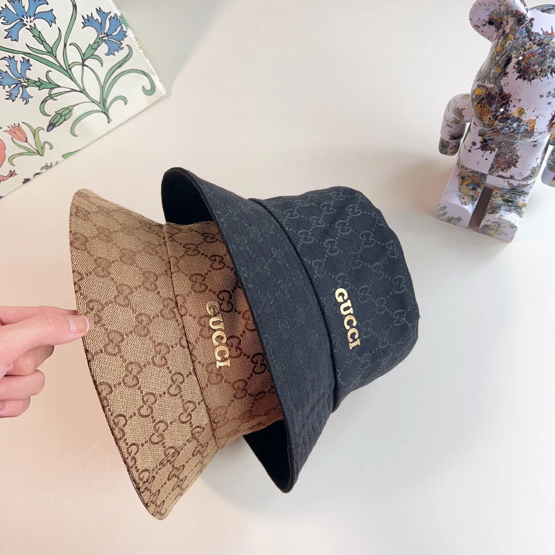 Новинка сезона весна/лето 2023 от Gucci - Панама - Абрикосовый цвет