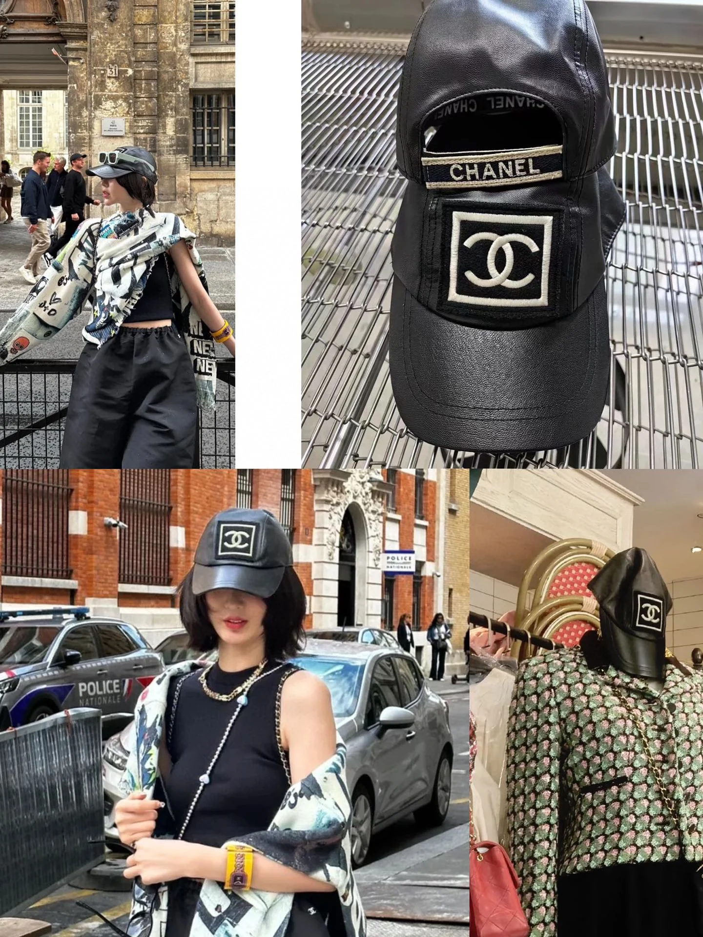 Chanel - Кожаная бейсболка (такая же, как в бутиках Chanel)