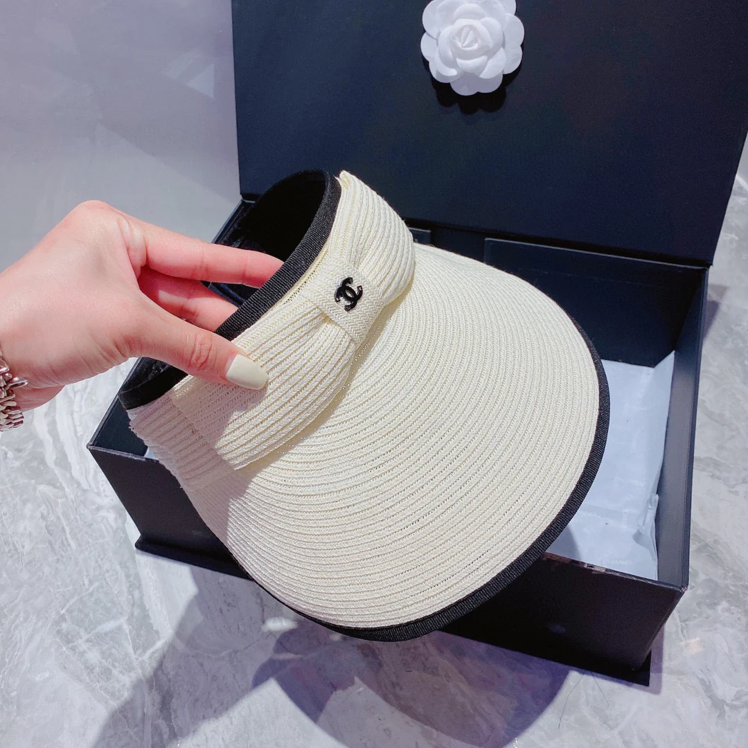 Солнцезащитная шляпа Chanel - Парик с открытым верхом - 2