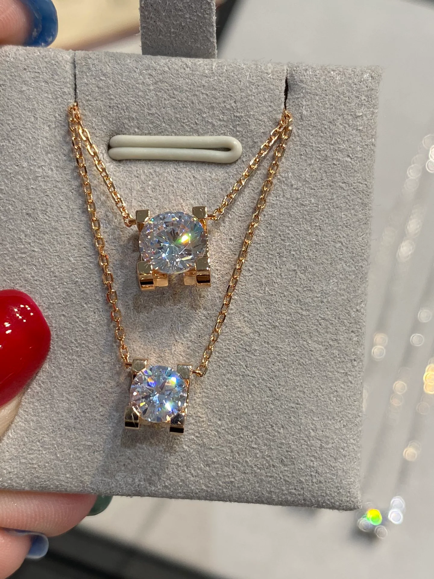 Cartier - Колье с бриллиантами в форме рога - 60 пунктов - 1 карат