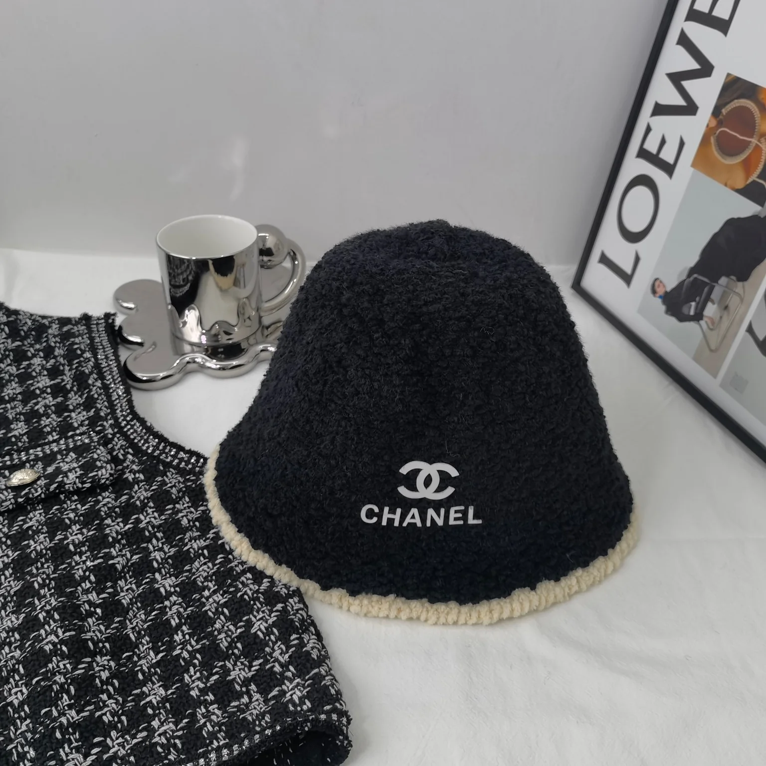 Chanel - Рыбацкая шляпа из овечьей шерсти - 2