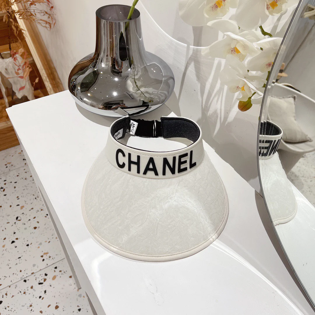 Солнцезащитная шляпа Chanel с открытым верхом - 8