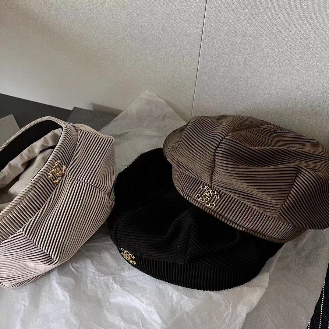 полосатый берет Chanel