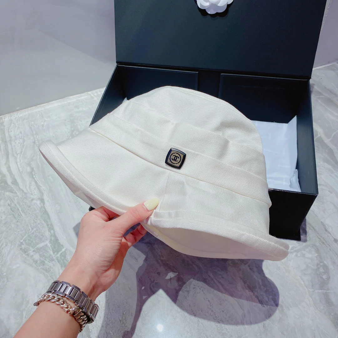 Chanel - Солнцезащитная шляпа - Солнцезащитный козырек - Черная