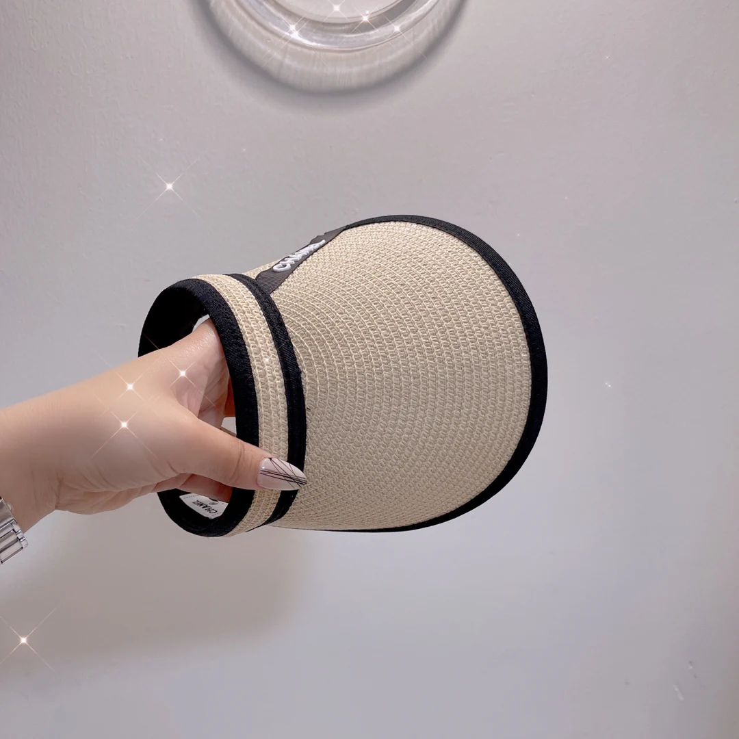 Солнцезащитная шляпа Chanel - Открытый жилет - Абрикосовый