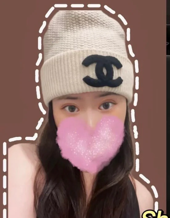 Chanel - Универсальная вязаная шапка с двойной буквой С