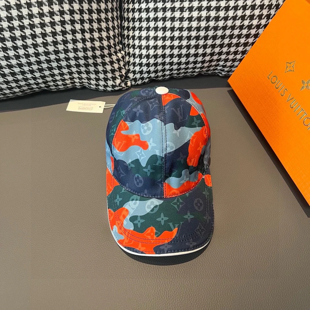 LV - Новая - Камуфляжная бейсболка - Синяя