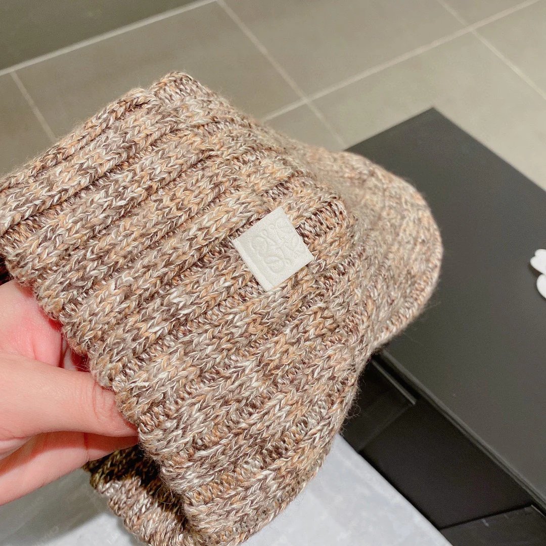 Lolway - Шерстяная вязаная шапка-бини