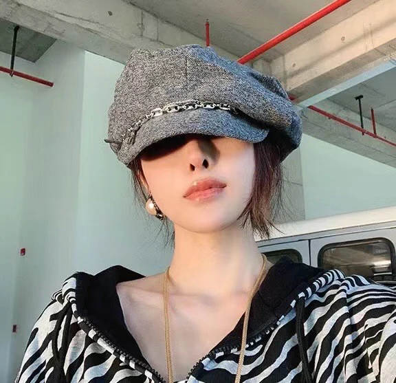 Селин - Бейсбольный берет - Серый