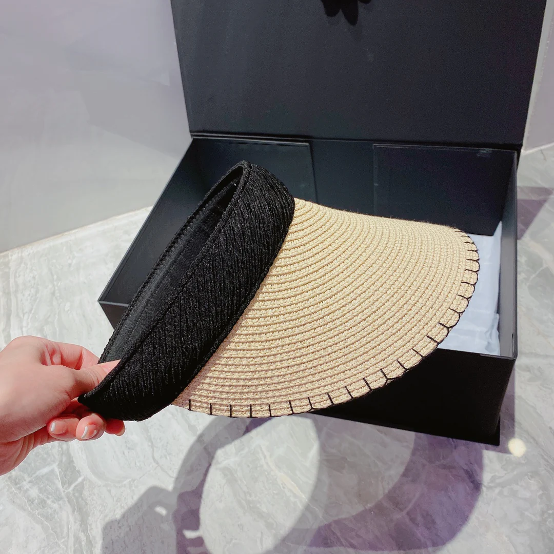 Dior - Солнцезащитная шляпа-козырек в виде повязки на голову - Небольшой металлический логотип - Сдержанный стиль