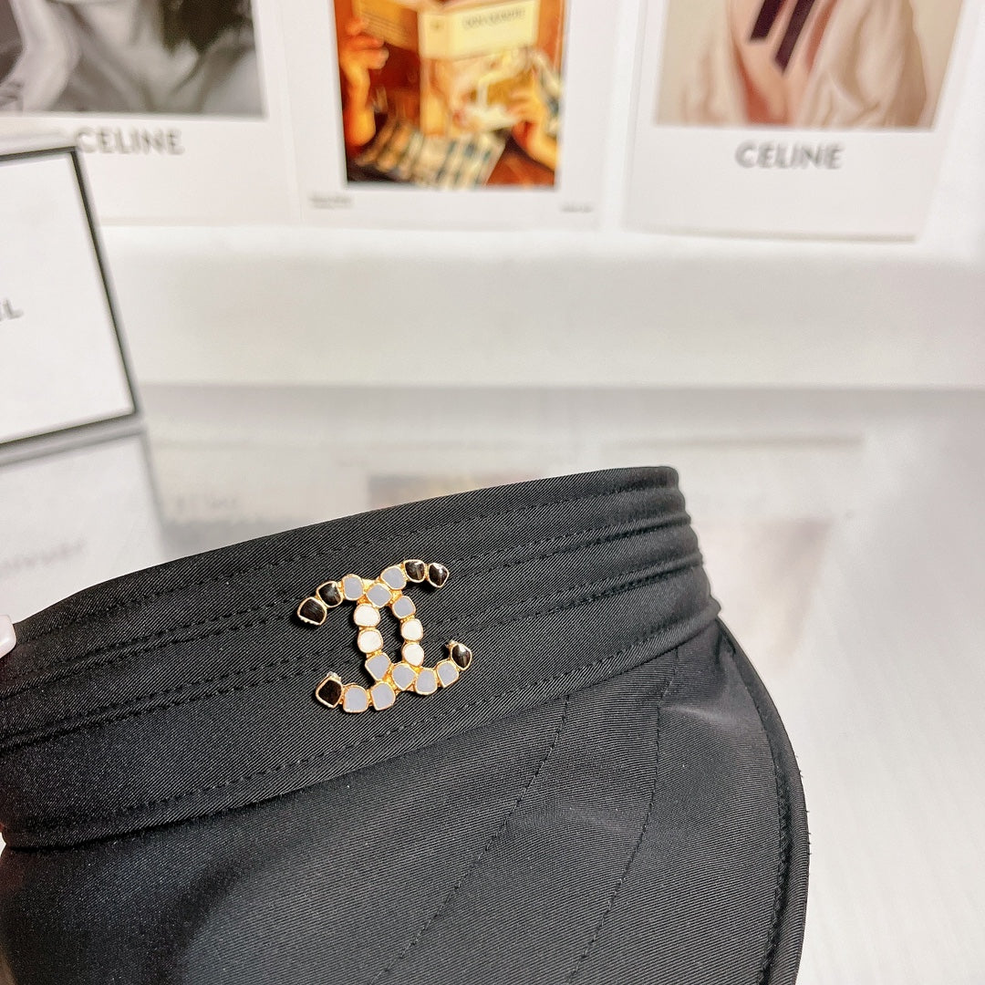 Новинка Chanel 2022 года - Солнцезащитная шляпа - Парик с открытыми губами - Черный