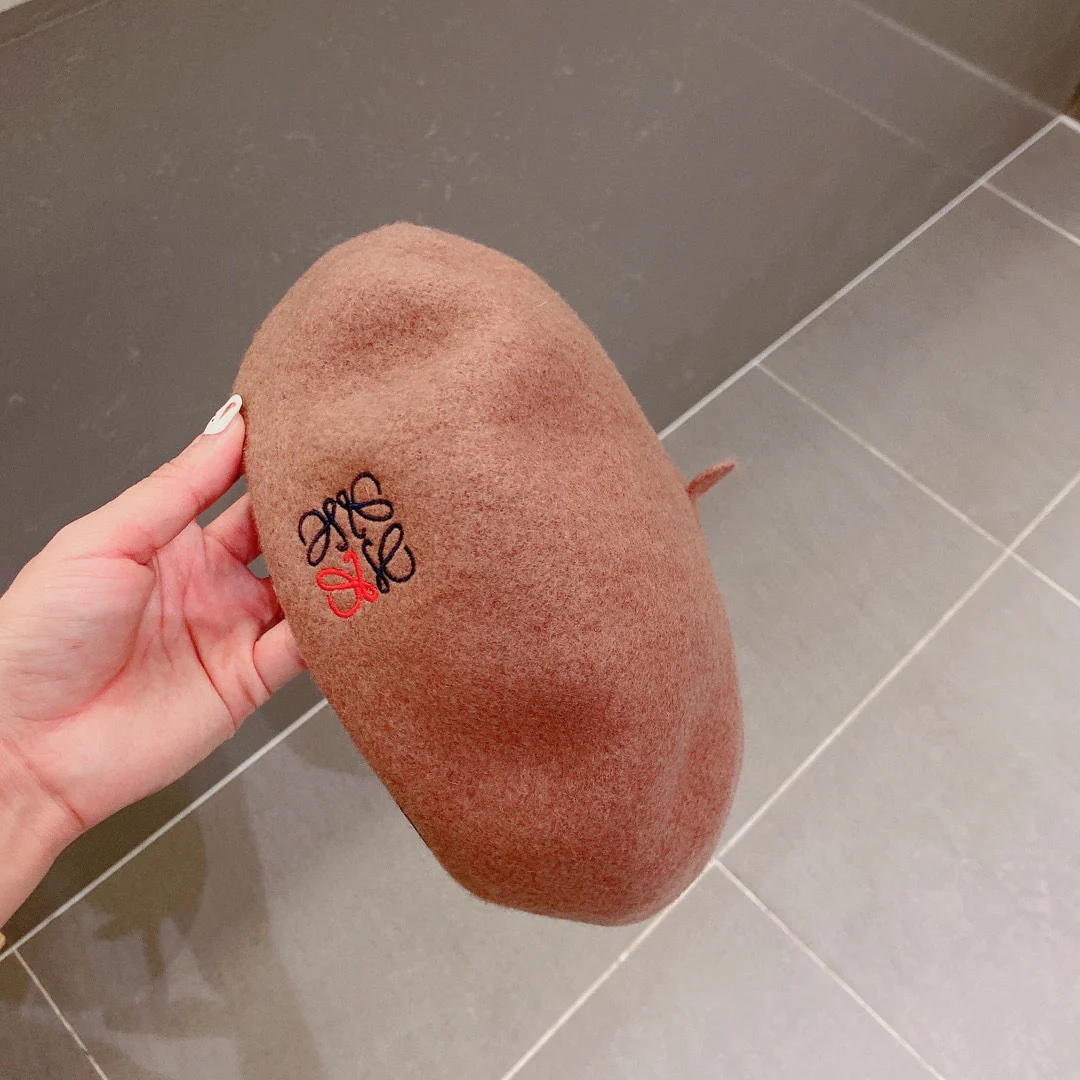 Лолита - Шерстяной берет - Цвет молочного чая