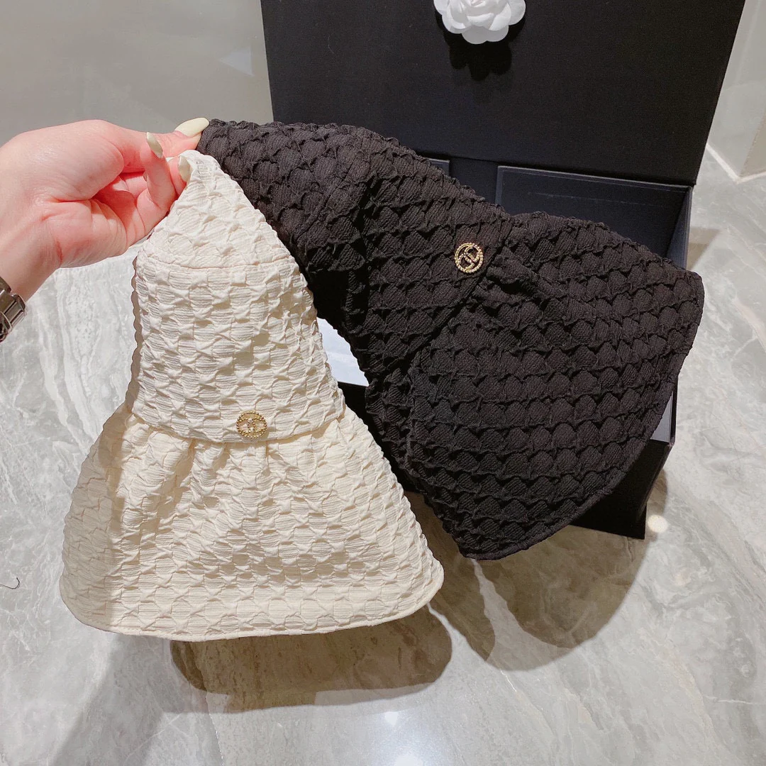 Chanel - Складная солнцезащитная шляпа - Ткань с защитой от УФ-излучения - 2 цвета
