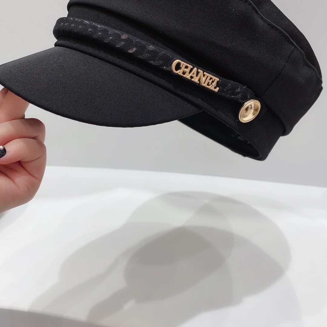 Chanel - Военная кепка - Черная