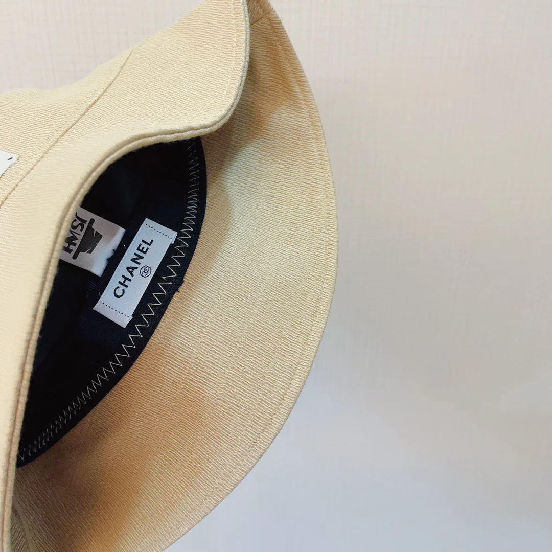 Chanel - Новая хлопковая рыбацкая шляпа с диагональным плетением