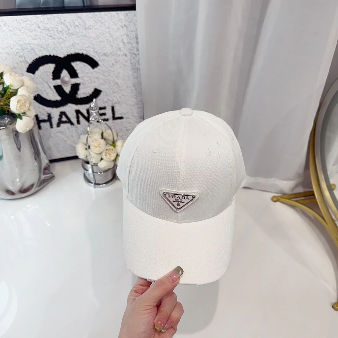 Prada - Хлопковая кепка - Белая