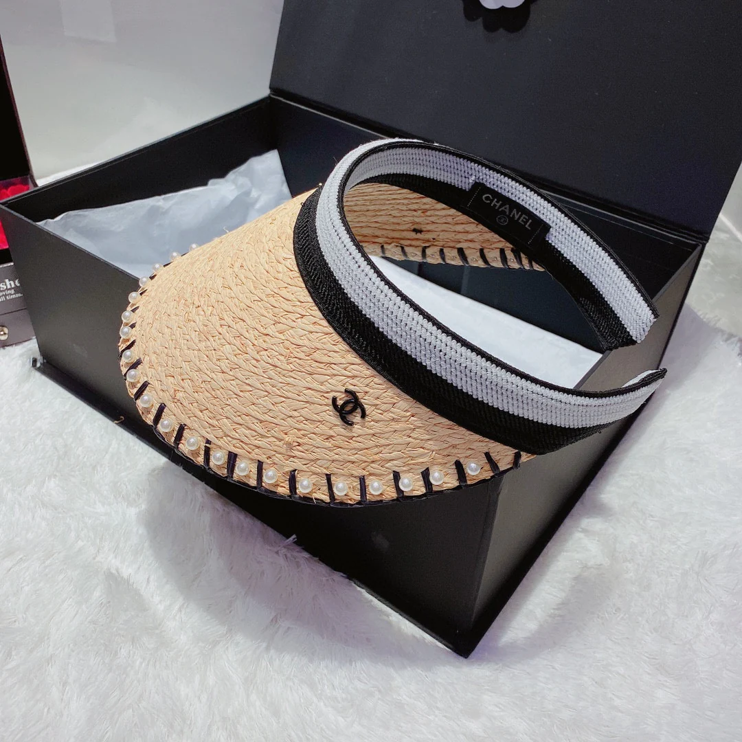 Солнцезащитная шляпа Chanel - Парик с открытым верхом - 7