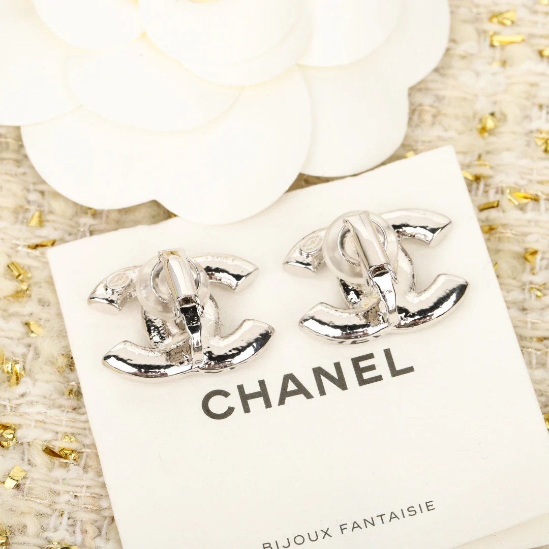 Клипсовые серьги - Chanel - 25 пенсов - Сердце, пятиконечная звезда, двойная буква С - Золото - Серебро