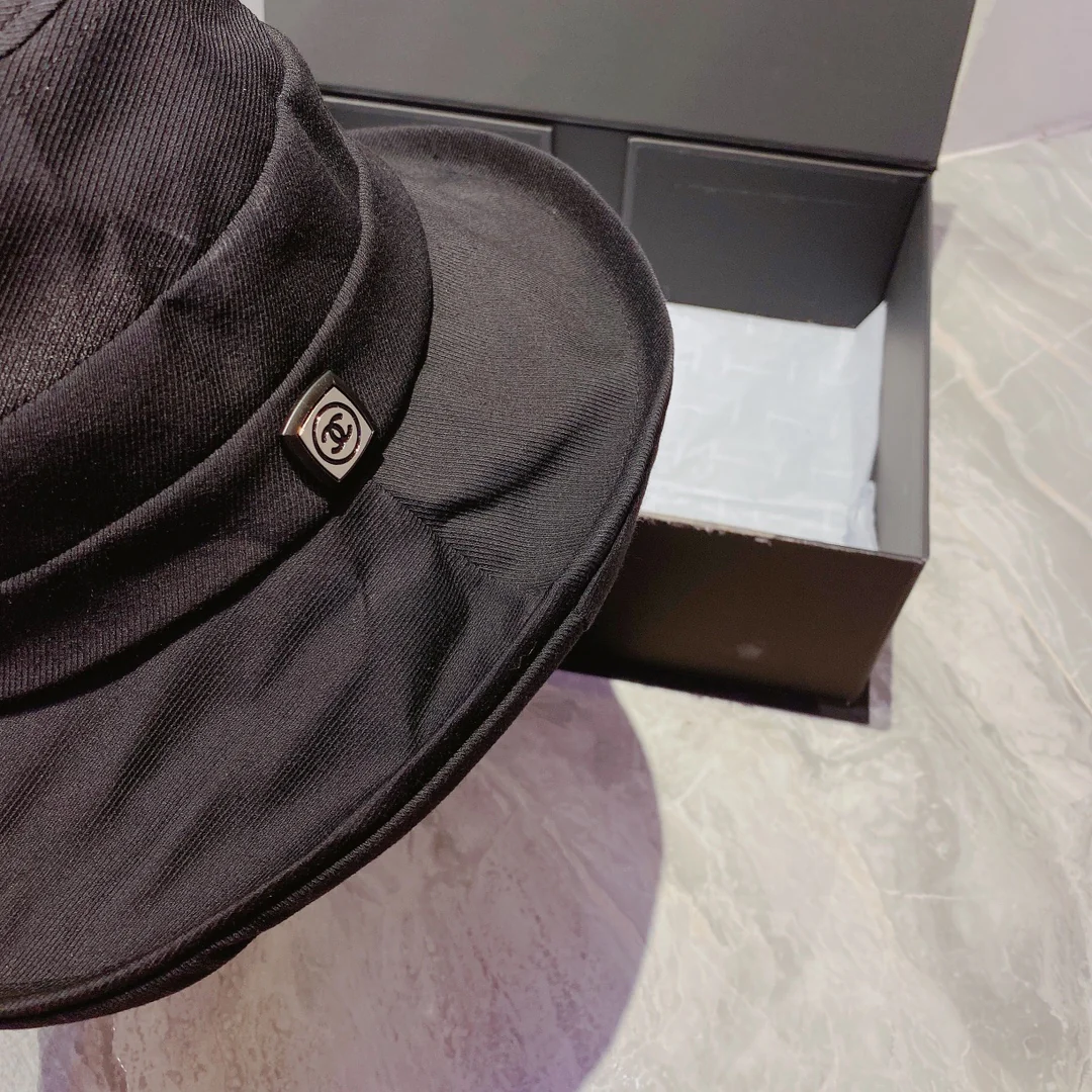 Chanel - Рыбацкая шляпа - Черная - 1