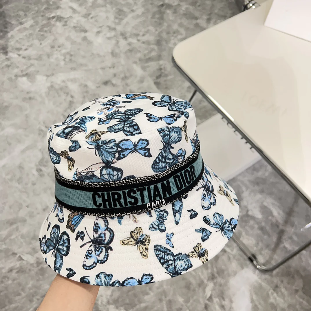 Dior - Новая панама-бабочка в стиле Chanel - Синяя