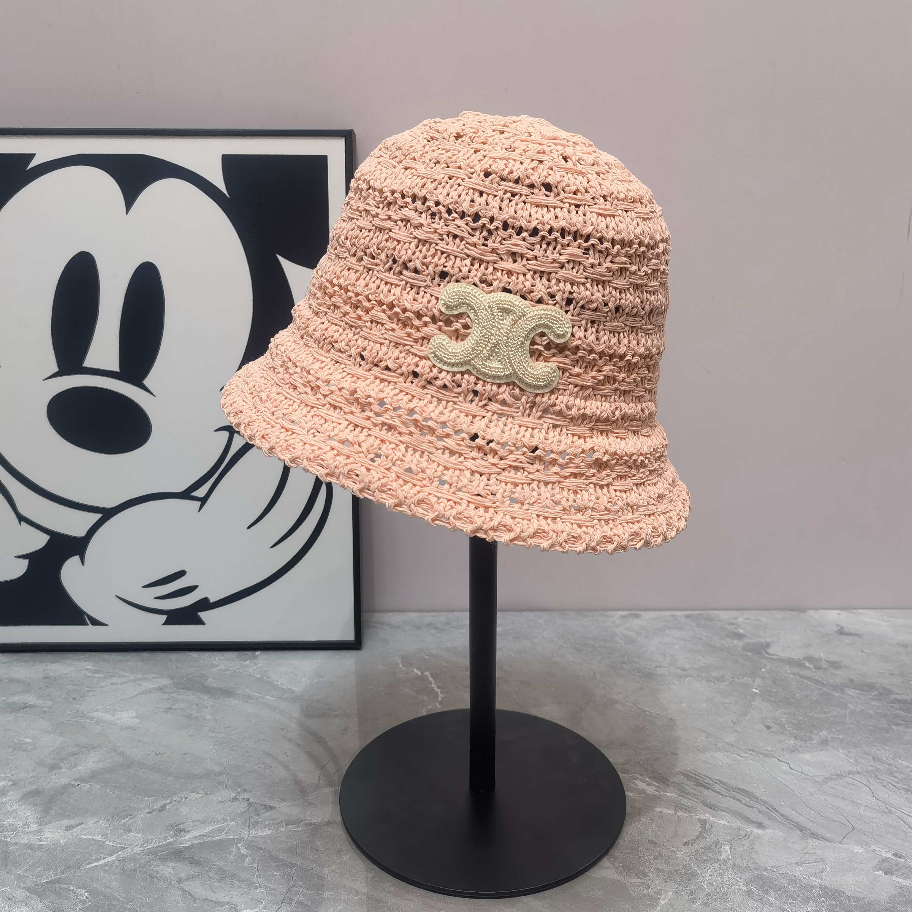 Вязаная шляпа от солнца Celine - 1