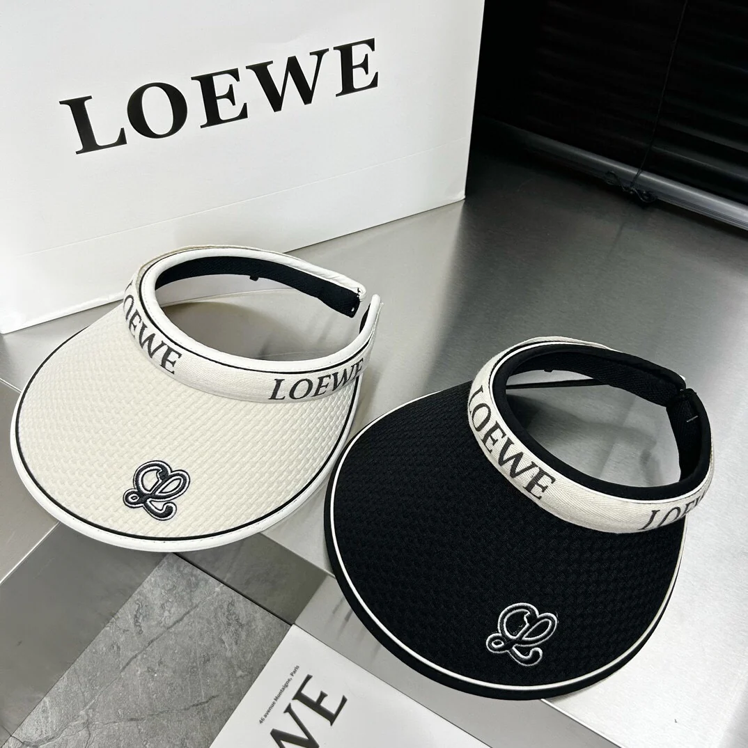LOEWE Летняя новая легкая роскошная солнцезащитная шляпа с логотипом 2024 года