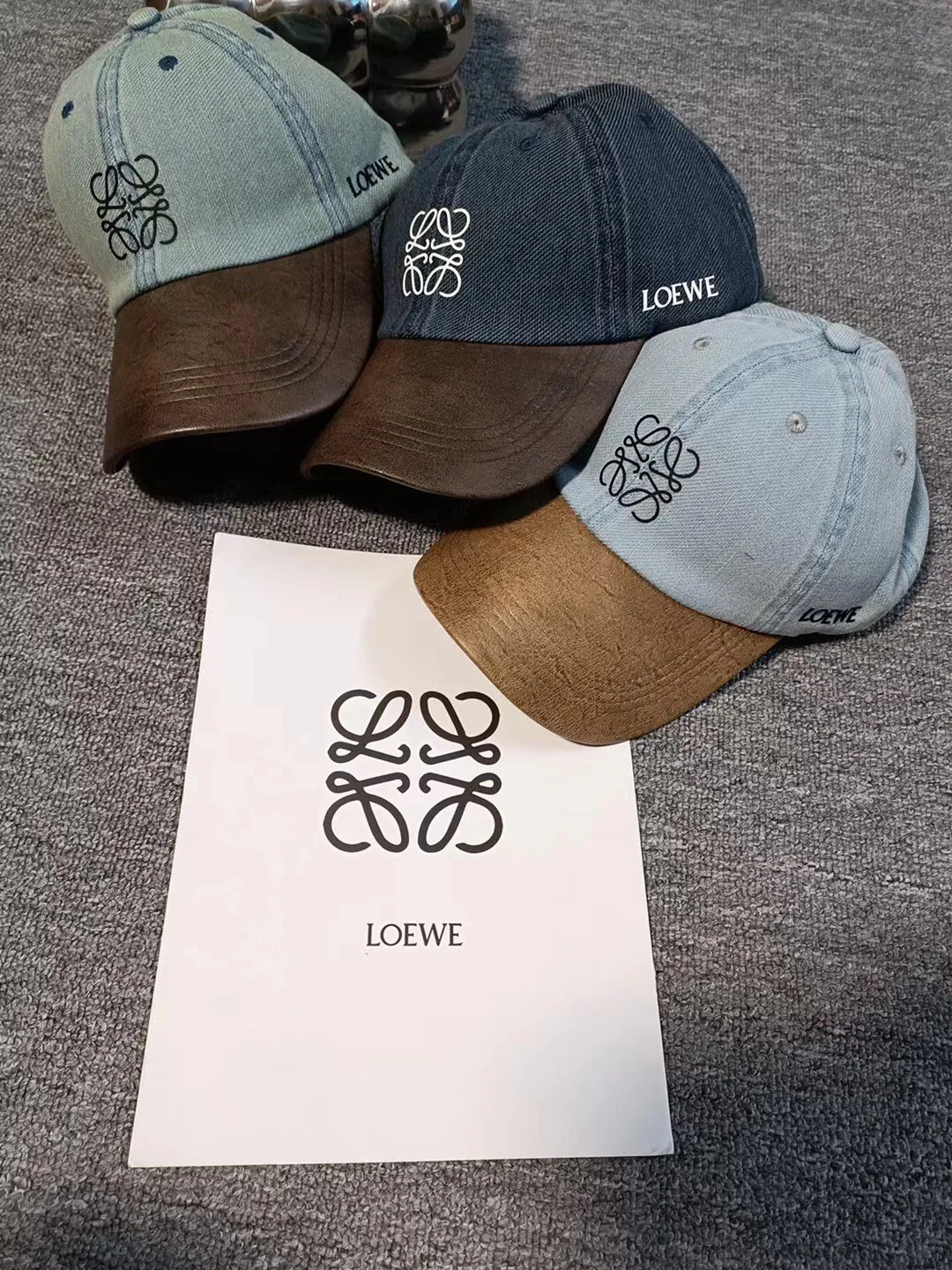 LOEWE - Бейсболка в стиле пэчворк