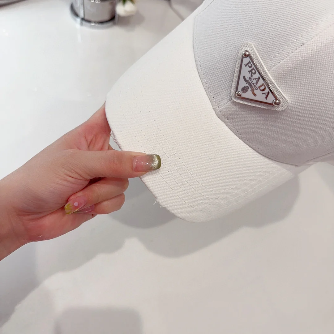 Prada - Хлопковая кепка - Белая