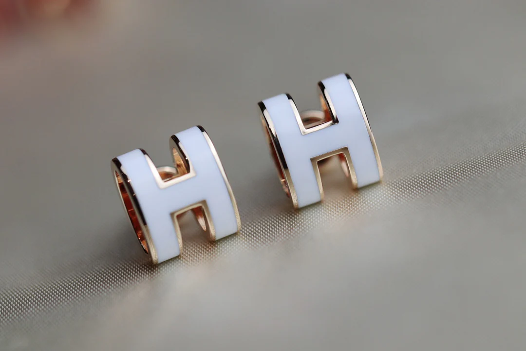 Серьги Hermes - застежки-гвоздики - 2 шт.