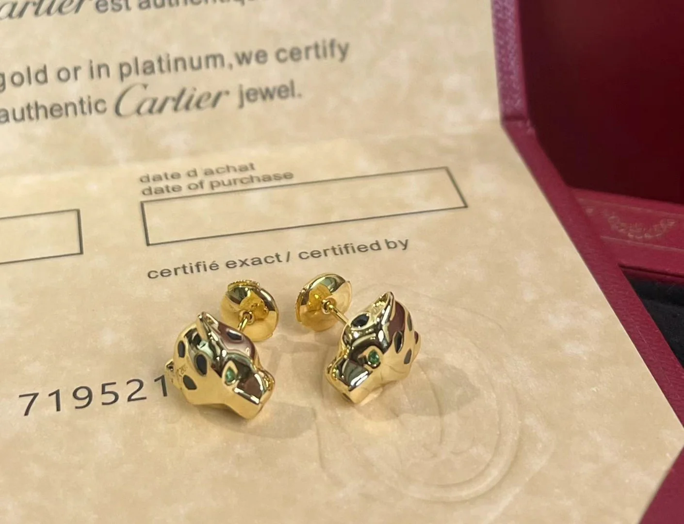 Серьги Cartier 058