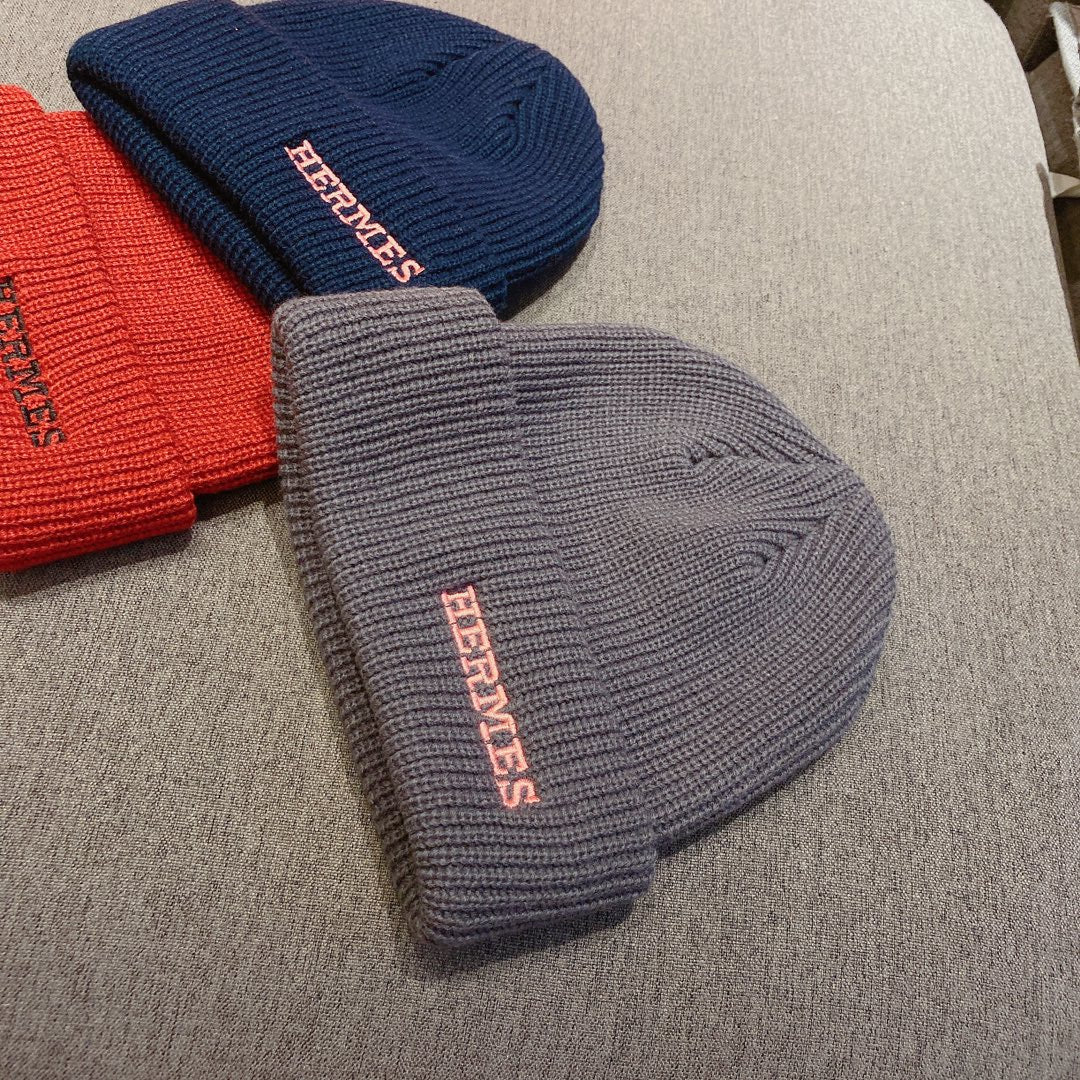 Hermes - Вязаная шапка-бини - Унисекс - Серая