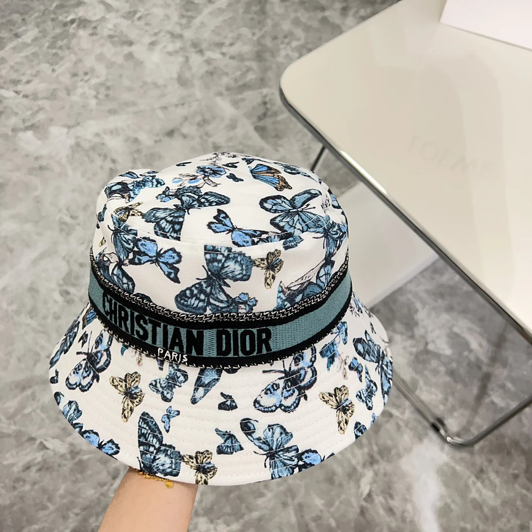 Dior - Новая панама-бабочка в стиле Chanel - Синяя