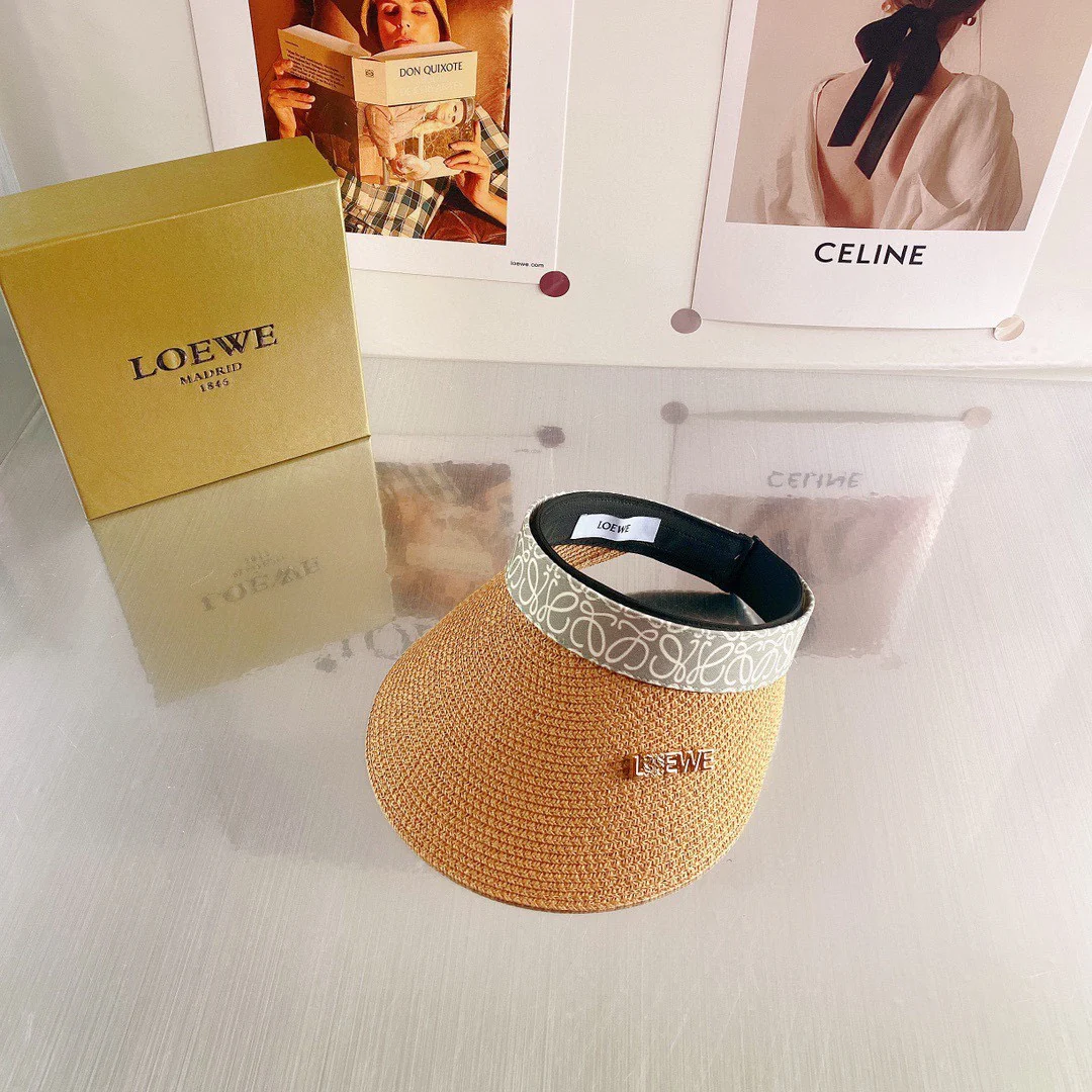 Lolwei - Соломенная шляпа-повязка на голову с монограммой, выполненная в стиле пэчворк, из плетеной соломы - 4 цвета - 1 шт.