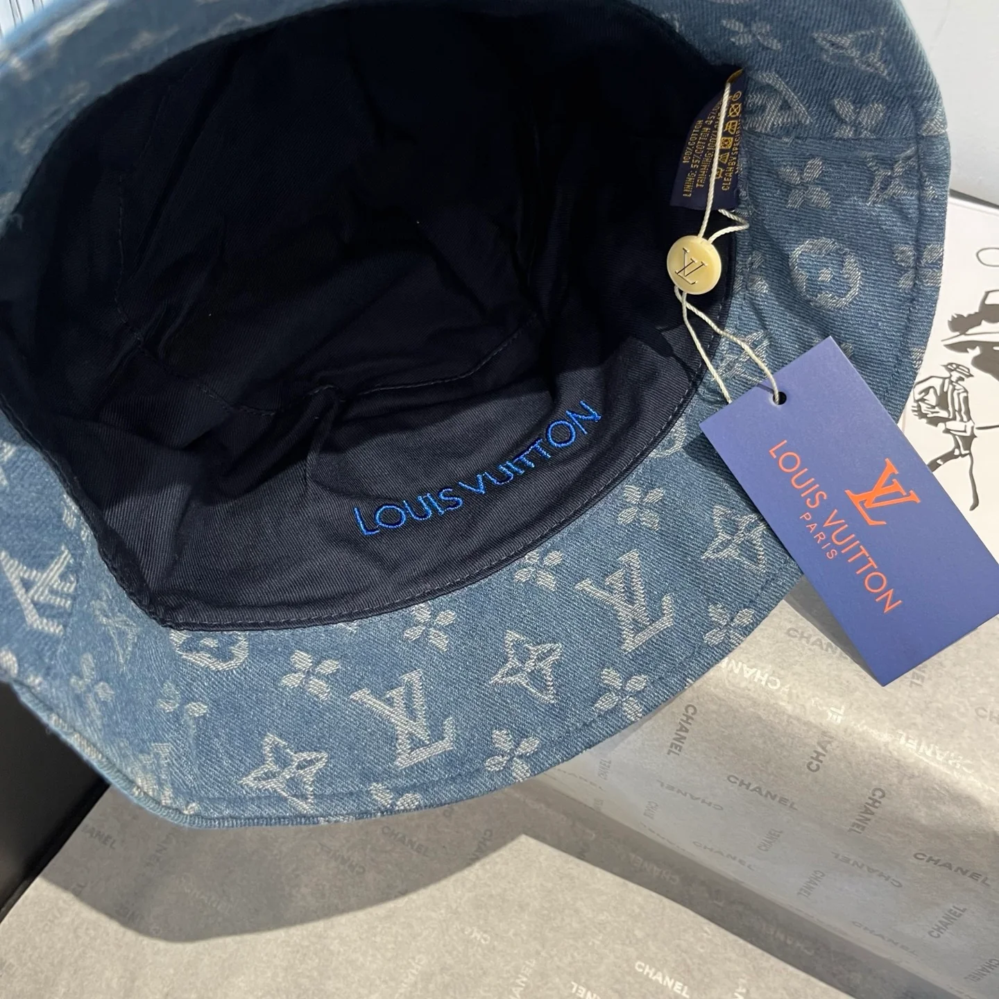 LV - Джинсовая панама с монограммой