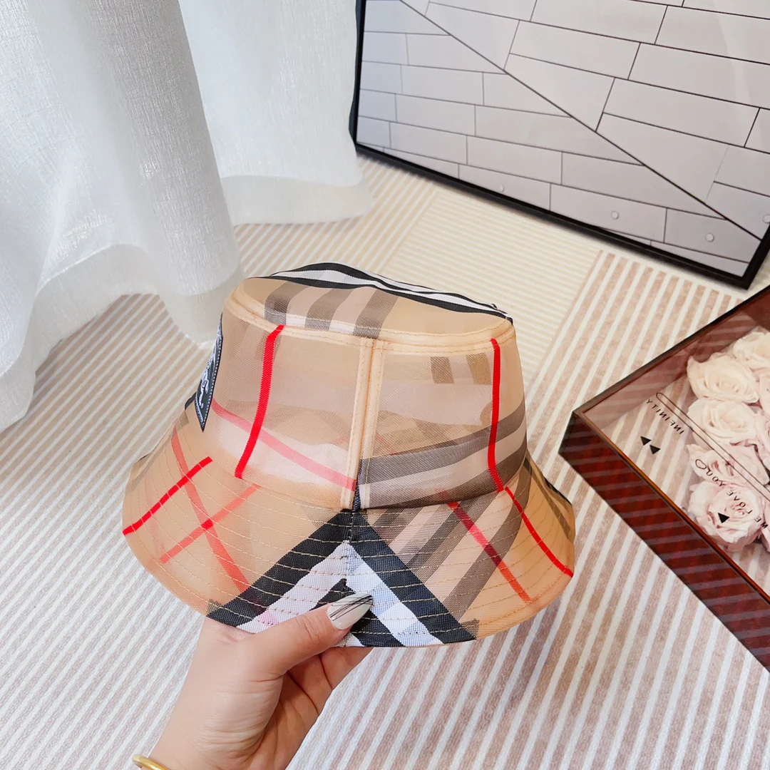 Burberry - Панама из органзы в стиле пэчворк