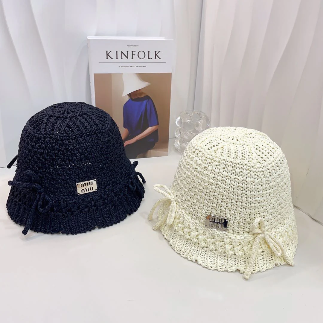 Miu Miu - Новая вязаная ажурная рыбацкая шапка