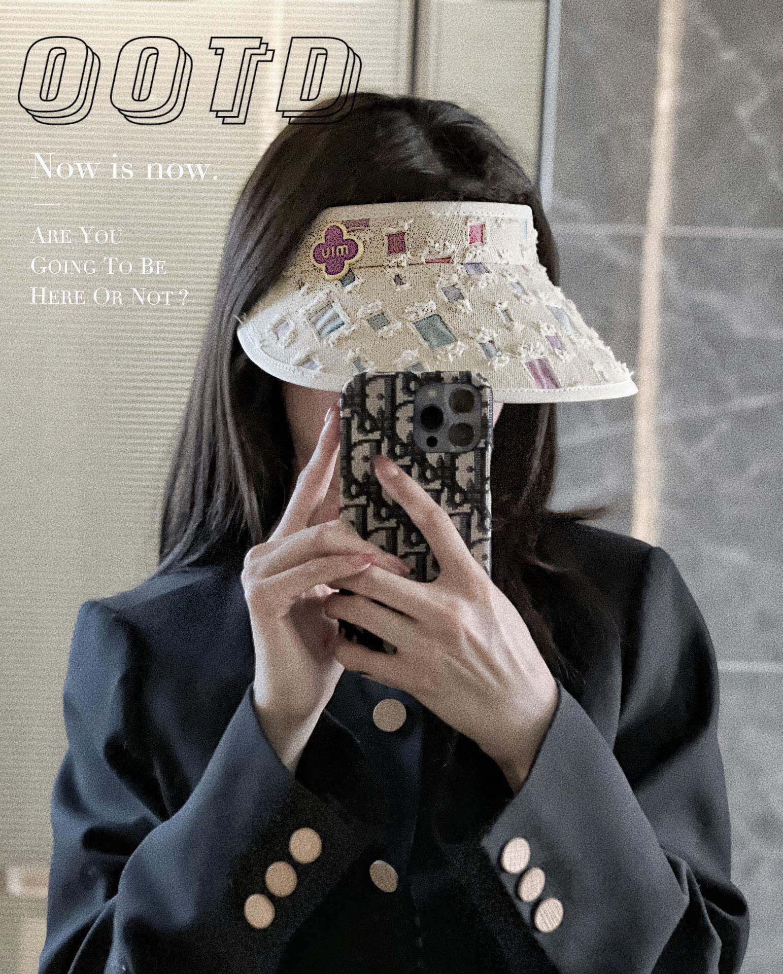 Новые поступления коллекции Miu Miu весна/лето 2023 - Козырек - Солнцезащитная шляпа - Белый