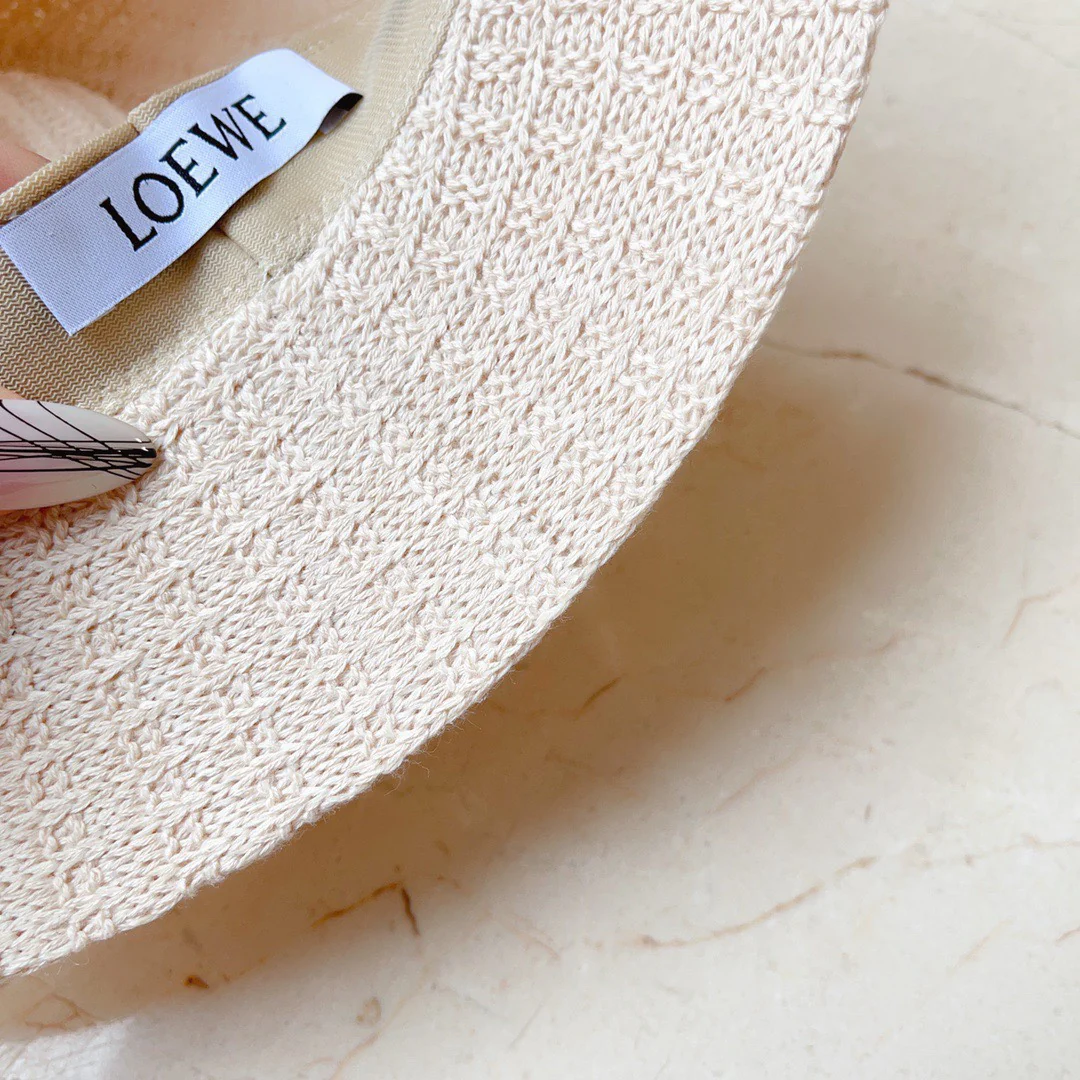 Lolway - Вязаная рыбацкая шапка с перекрещенными нитями - Белая