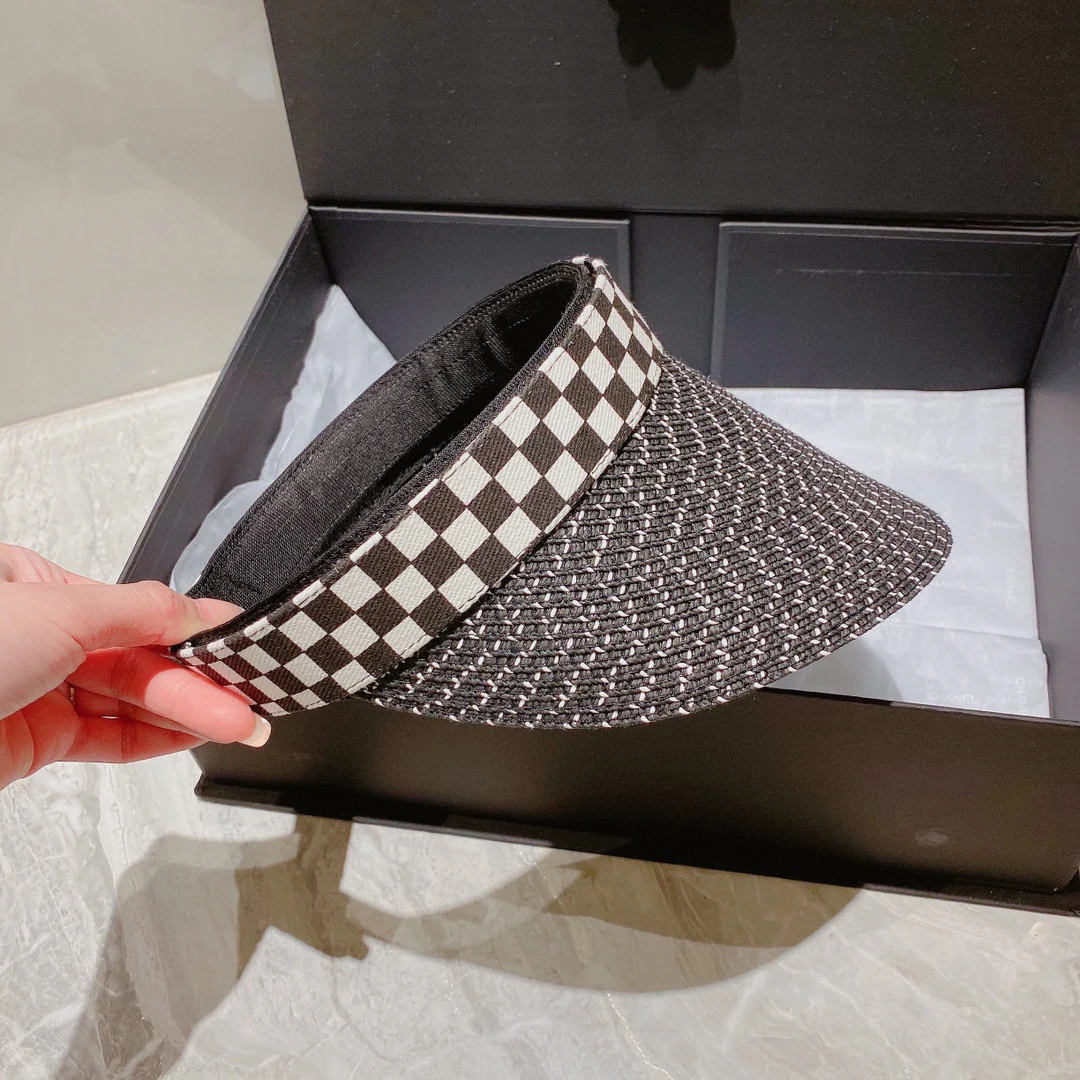 Солнцезащитная шляпа Chanel - Открытый жилет - Черная