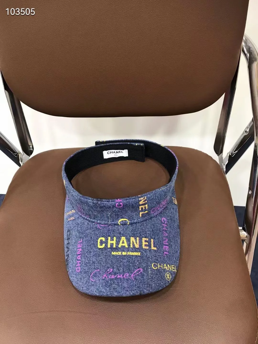 Солнцезащитный козырек Chanel с открытым верхом - 10