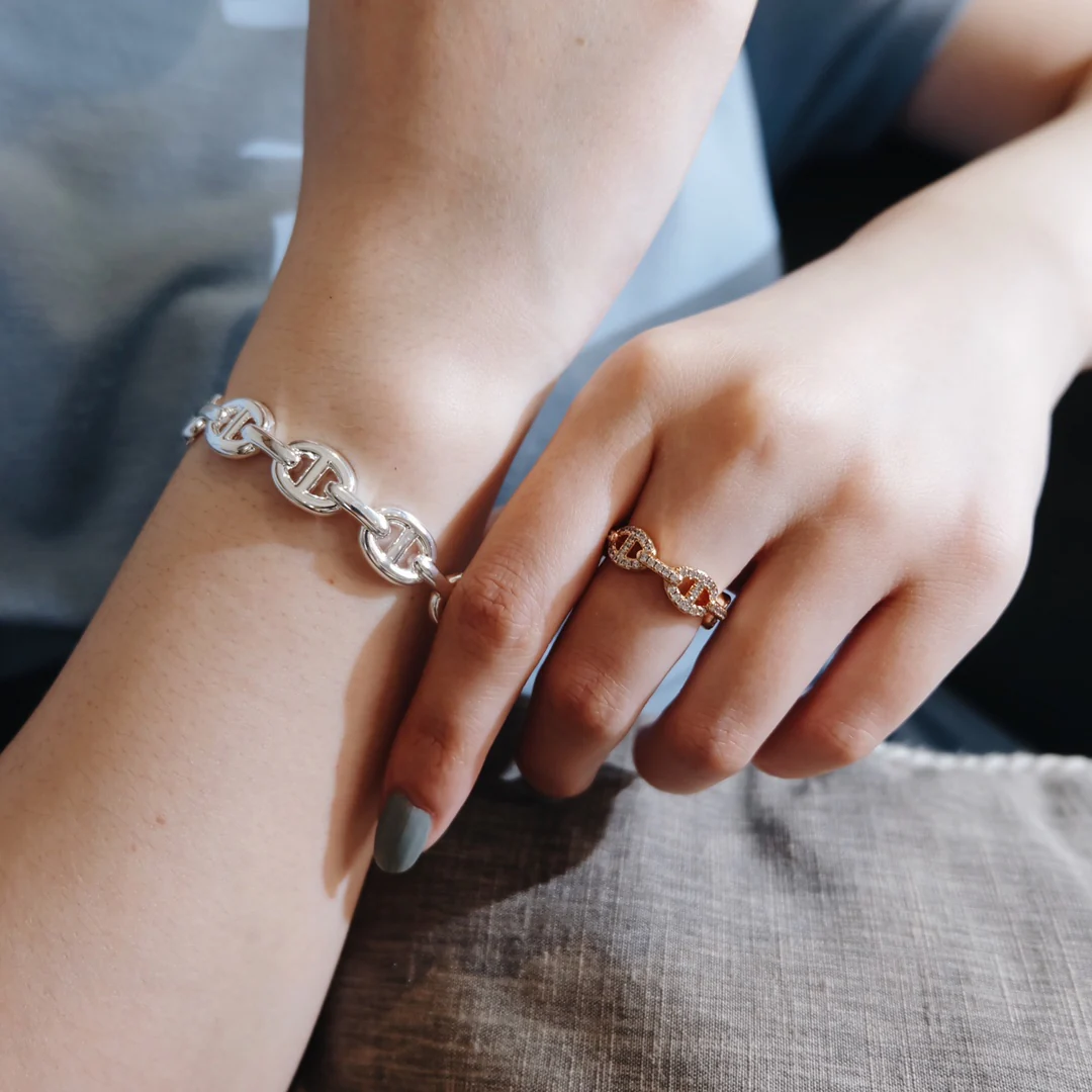 Браслеты и кольца Hermes