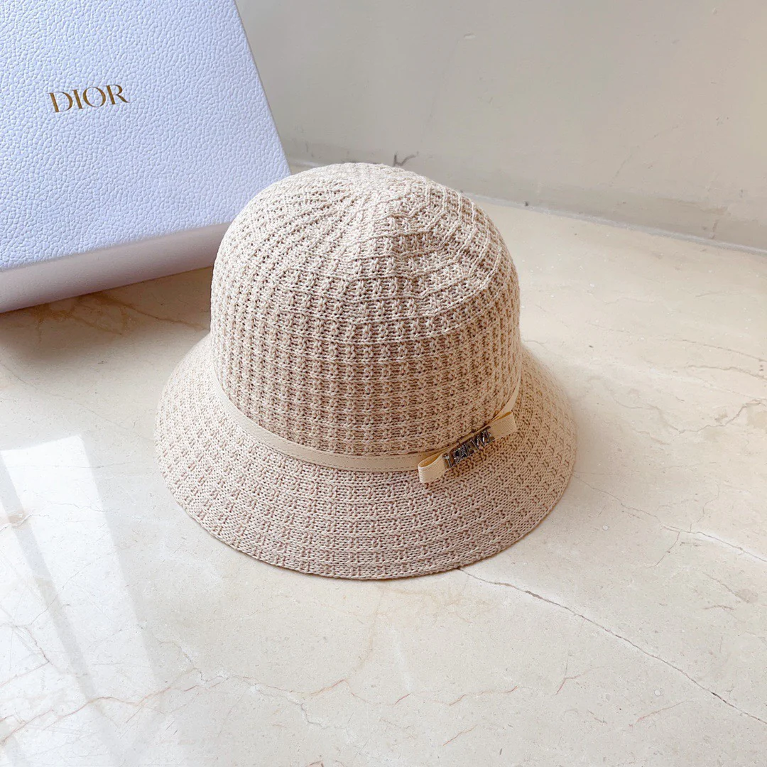 Lolway - Вязаная рыбацкая шапка с перекрещенными нитями - Белая